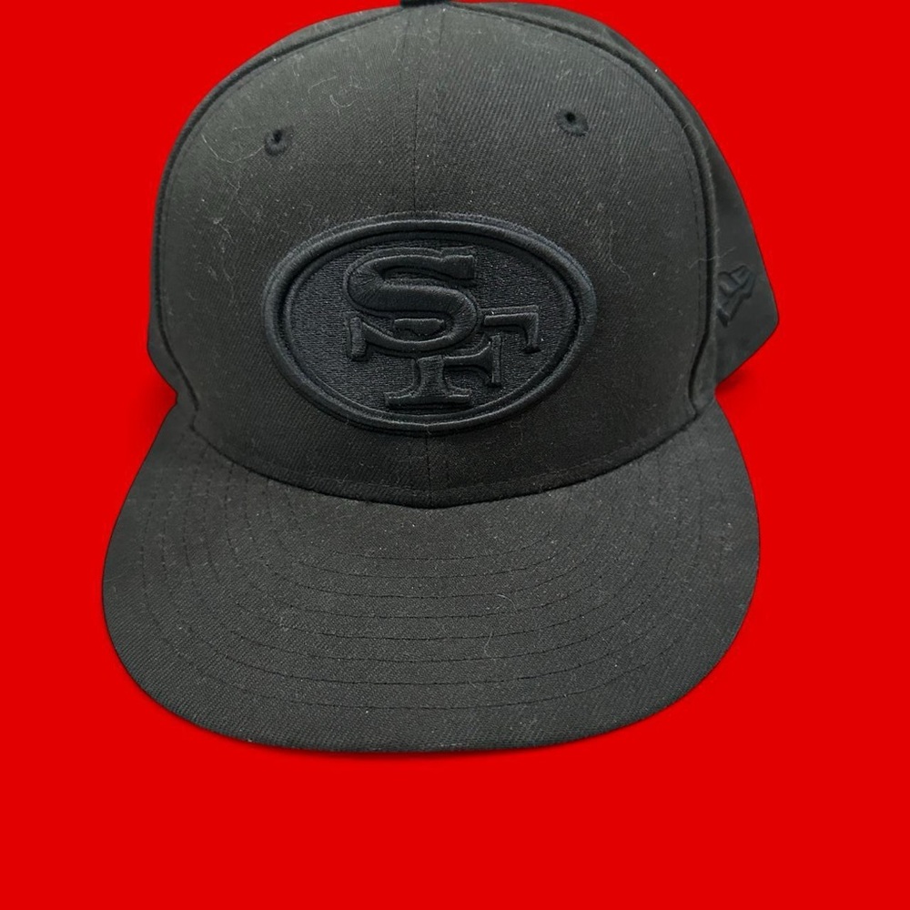 New Era 59FIFTY Black on Black 49ers NFL Cap